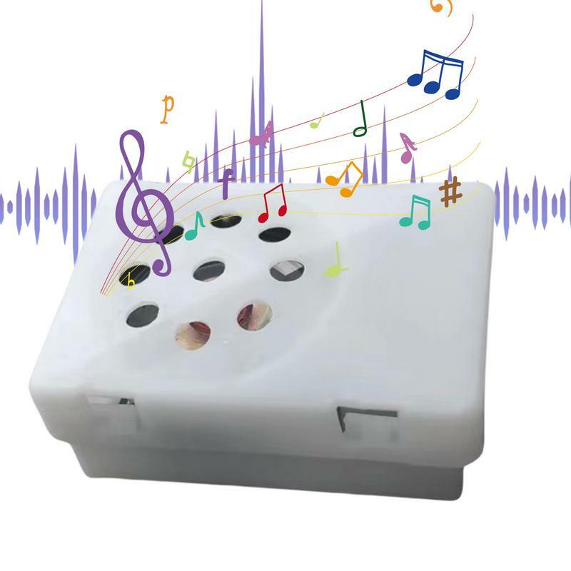 Mini enregistreur vocal carré pour animal en peluche, dispositif statique vocal, insertion d'animal en peluche enregistrable, cadeau d'artisanat créatif