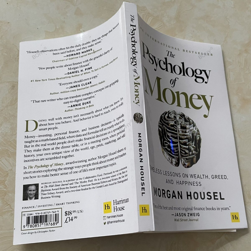 A psicologia do dinheiro Livros para adultos, lições intemporais sobre riqueza, ganância, felicidade, negócios, livros para negócios