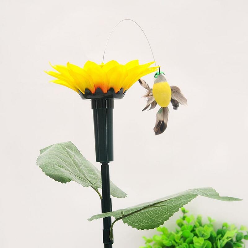 Simulation Solar Powered Dancing Fluttering Butterflies Gifts Hummingbird Decor Pretty Yard Potted Plant Garden Decoration A0J8