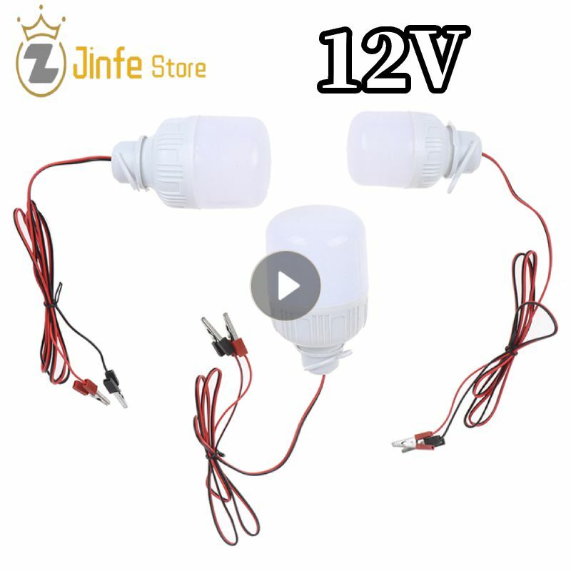 หลอดไฟ LED 12V-85V 5W 9W 15W หลอดไฟสปอตไลท์ LED แบบพกพาหลอดไฟแสงสีขาวฉุกเฉินสีขาว1ชิ้น