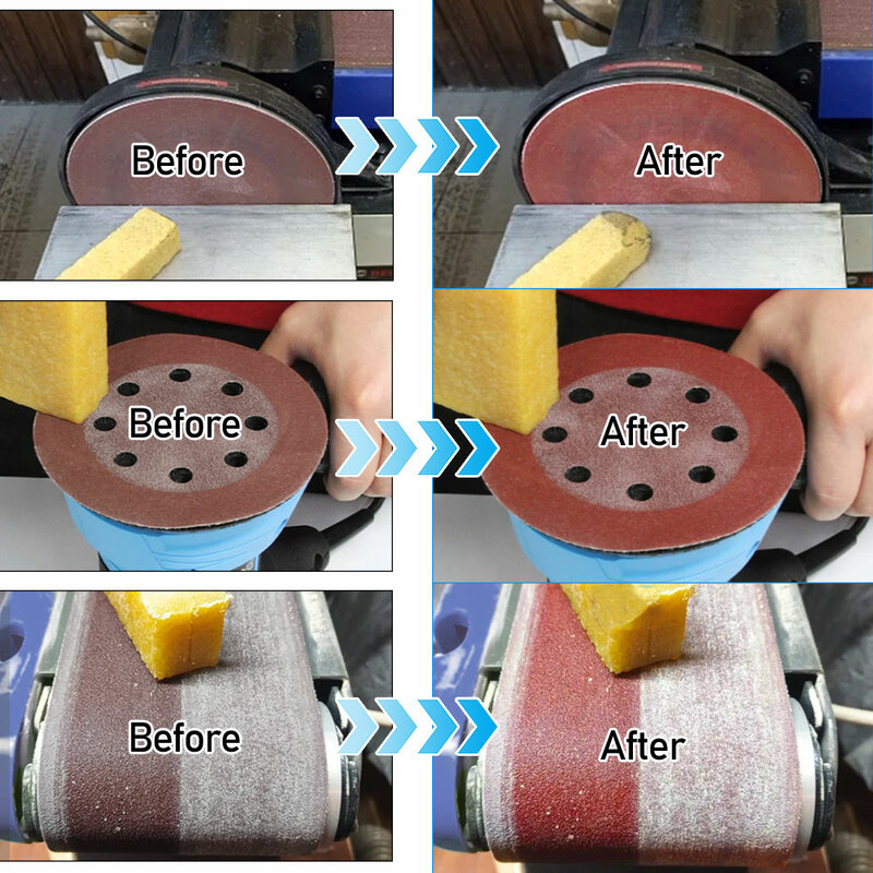 1Pc Cleaning Eraser Stick Abrasive Cleaning Glue Stick Sanding Belt Band Drum Cleaner Sandpaper Cleaning Eraser Belt Disc Sander