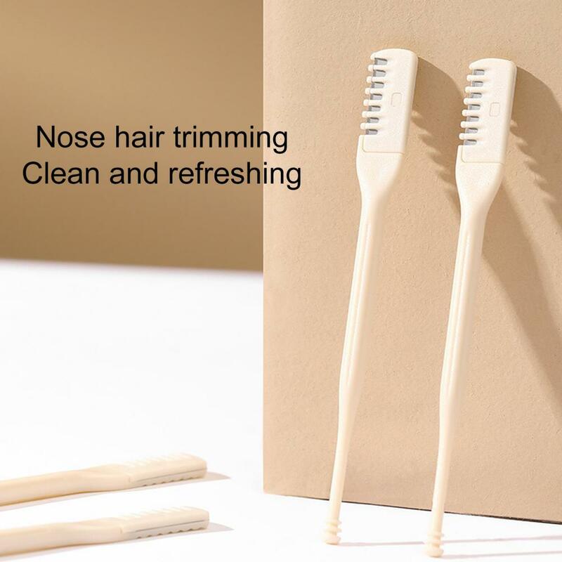1Pc/3Pcs Useful Nose Hair Remover Double-Sided Multipurpose Lightweight Professional Rotary Manual Nose Hair Cutter
