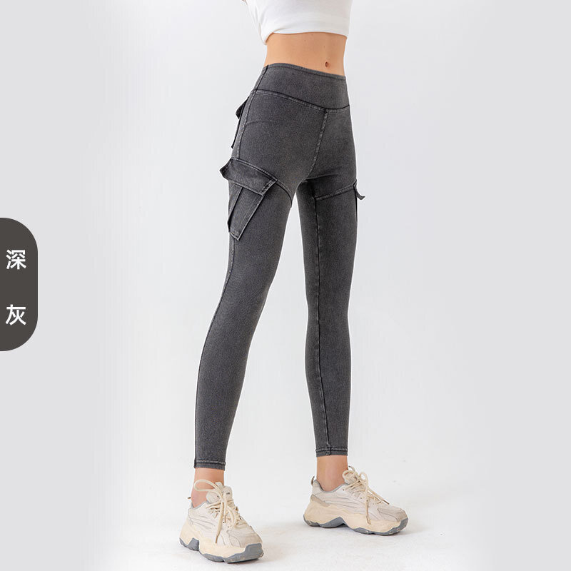 Hohe Taille schlanke Pfirsich Gesäß Chrysanthemen Jeans weibliche Gesäß taschen Sport Oberbekleidung Freizeit hose