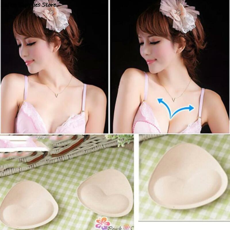 1 par de biquíni inserir almofada no peito inserções de verão das mulheres esponja espuma sutiã almofadas peito copo sutiã