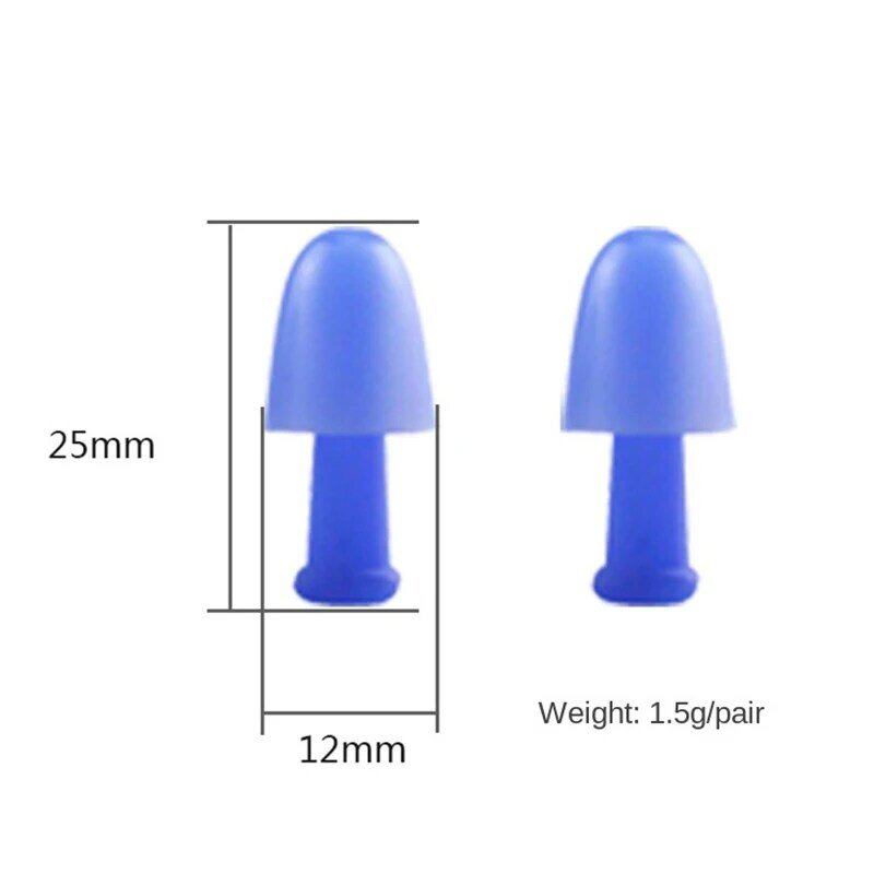 1PCS Silicone Earplug Easy To Carry Out Earplug Sleep Noise Reduction 4.5g Silicone Earplugs Comfortable To Wear Solid Color