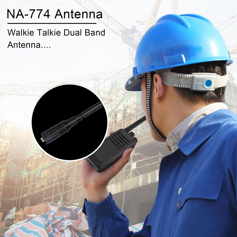 Antena telescópica de doble banda para Walkie Talkie Baofeng, VHF, UHF, Nagoya, NA-774, SMA-F, UV-5R de Radio portátil, UV-5RE Plus, UV-82
