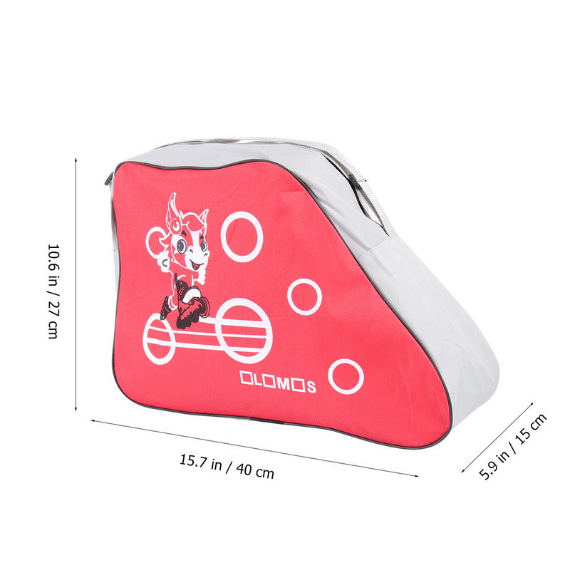 Borsa per pattini in linea stampata alla moda borsa per pattini a rotelle con tracolla regolabile portatile