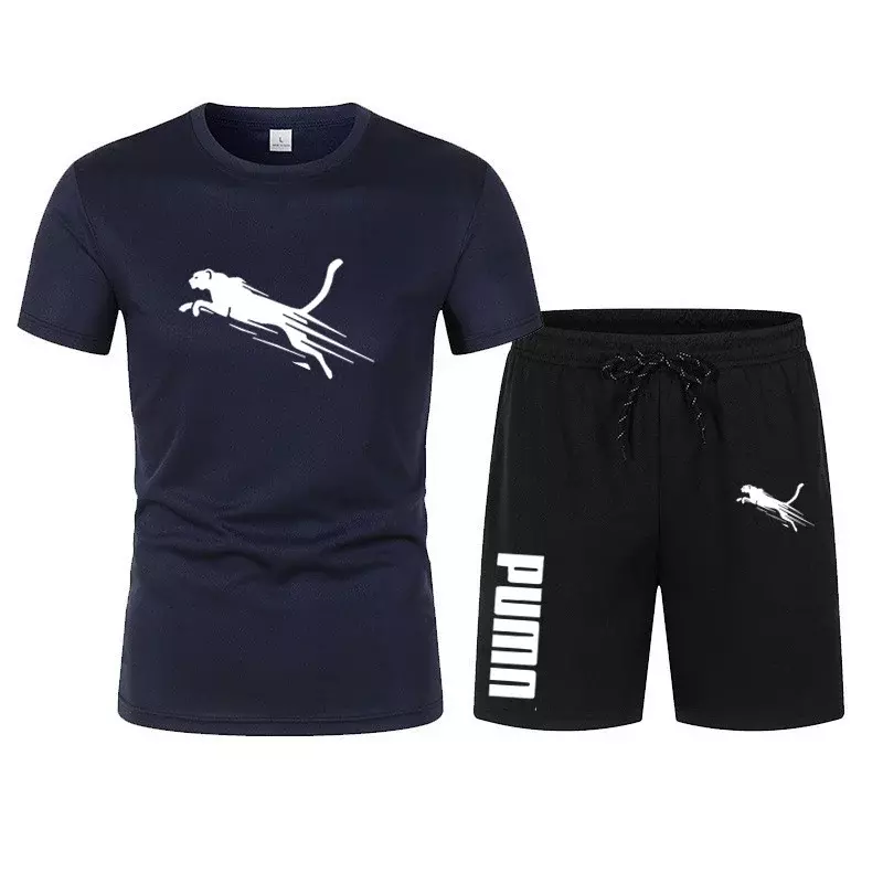 T-shirt à manches courtes et ensembles d'objectifs à cinq punkte pour hommes, survêtement 2 pièces, jogging décontracté, vêtemen