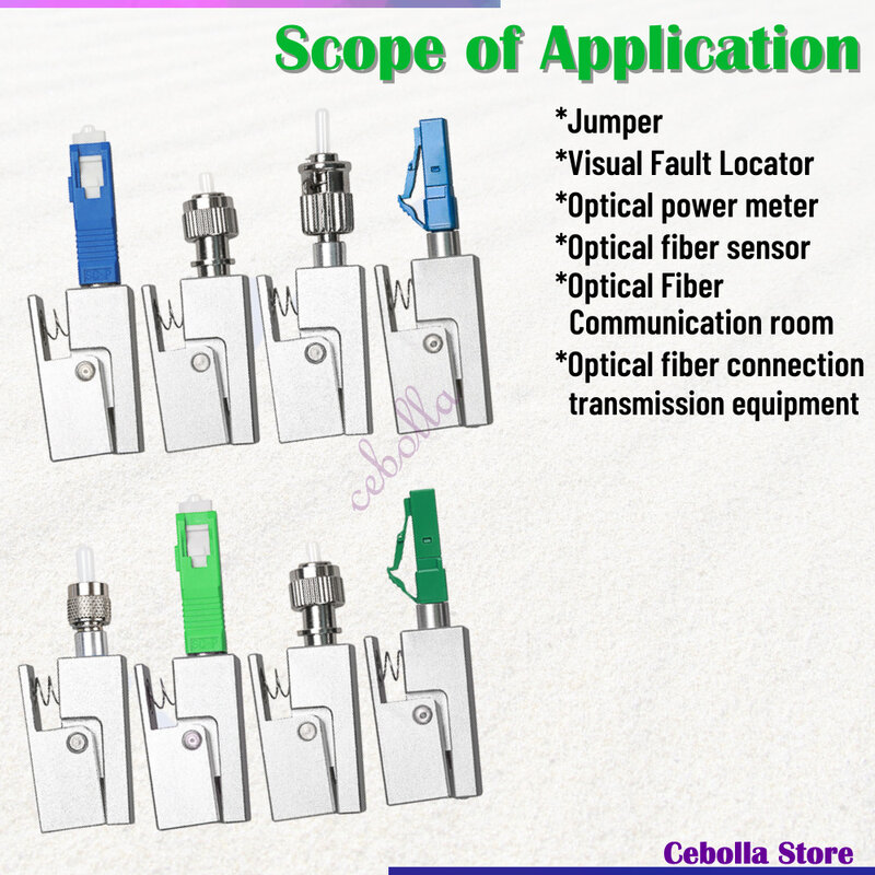 2pcsLot Fiber Optic Adapter Platz Typ Bare Fiber Adapter SC/UPC SC L ST FC Platz FTTH Optische werkzeuge