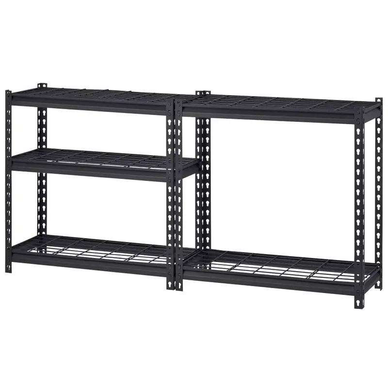 30"W x 12"D x 60"H 5-Tier Steel Shelving; 500 lb. Capacity per Shelf; Black