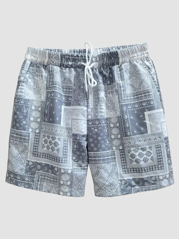 Men's Beach Pants Abstract Art 3D Printed Shorts Men's Summer Breathable Shorts Fitness Street Shorts Men's Ropa Hombre