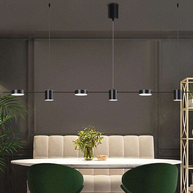 Modern Led Living Room Chandeliers Dining Table Ceiling Chandelier Kitchen Hanging Light Fixture Dimmable Indoor Lighting Lamp