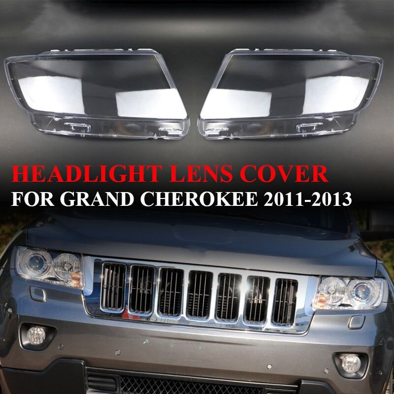 Car Headlight Lens Cover Transparent head light lamp Shell for Jeep Grand Cherokee 2011 2012 2013 Left