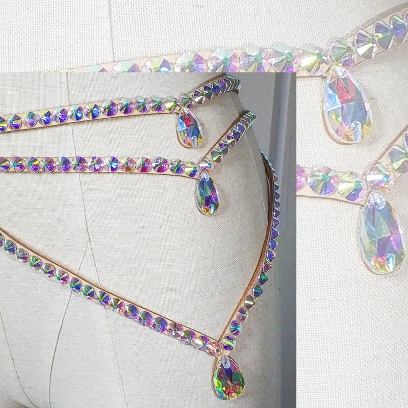 Cadena de cintura de diamantes de imitación para danza del vientre, accesorios de rendimiento de danza Oriental, accesorios de cadena de botón de vientre ajustables para mujeres Gi