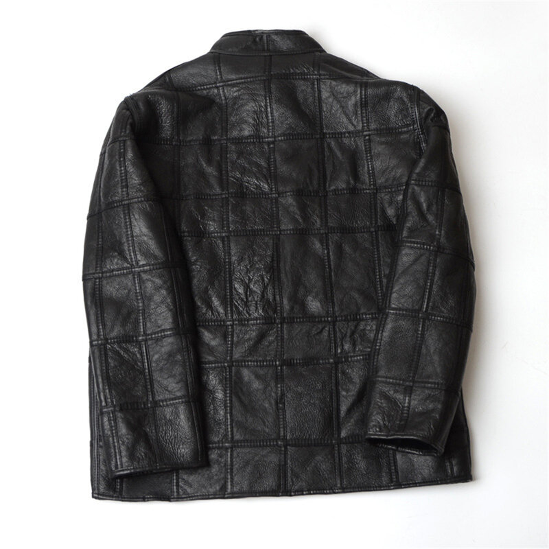 XL-4XL uomo donna cappotto di pelliccia moda invernale giacca di pelliccia di pecora Double-face Outdoor Warm giacca di vera pelle di pecora nera lucida Y3114