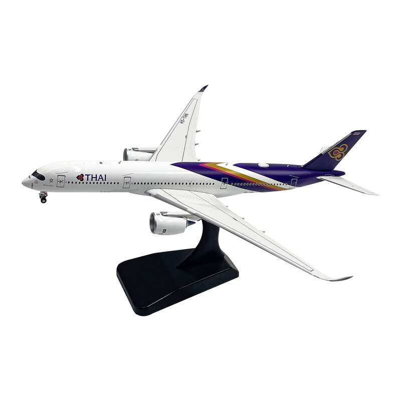 Diecast Thai International Airlines A350-900 Civil aviation Passenger Plane Alloy Model 1:400 Scale Toy Gift Collection