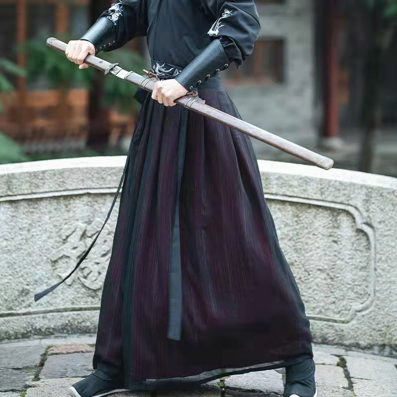 Traje chinês antigo vestido hanfu masculino, roupa clássica tradicional, dinastia Tang, veste de espadachim, traje adulto de Halloween