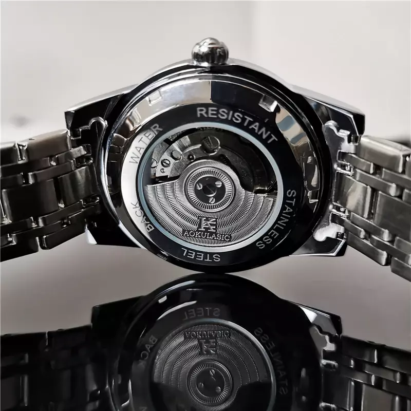 AOKULASIC Luxury Brand Watch Men Automatic Mechanical Watches Men's Tourbillon Skeleton Wristwatch reloj automatico de hombre