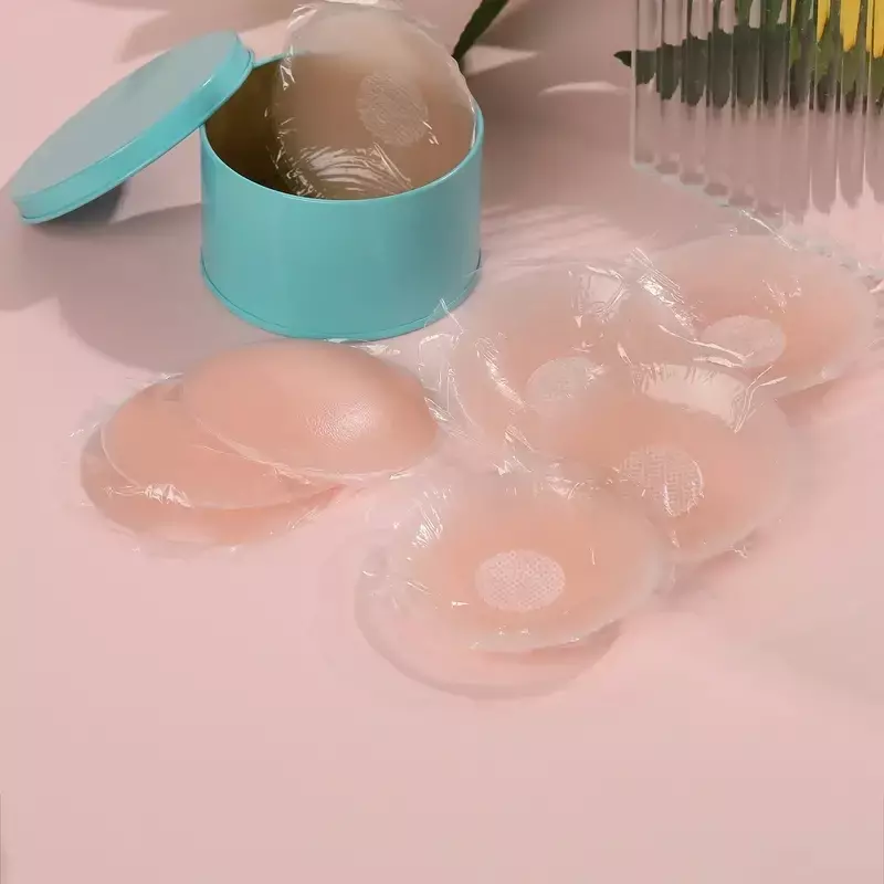 Capa de mamilo de silicone reutilizável para mulheres, elevação de pétalas de mama, sutiãs invisíveis, sutiã pastéis, adesivo de preenchimento, almofadas adesivas