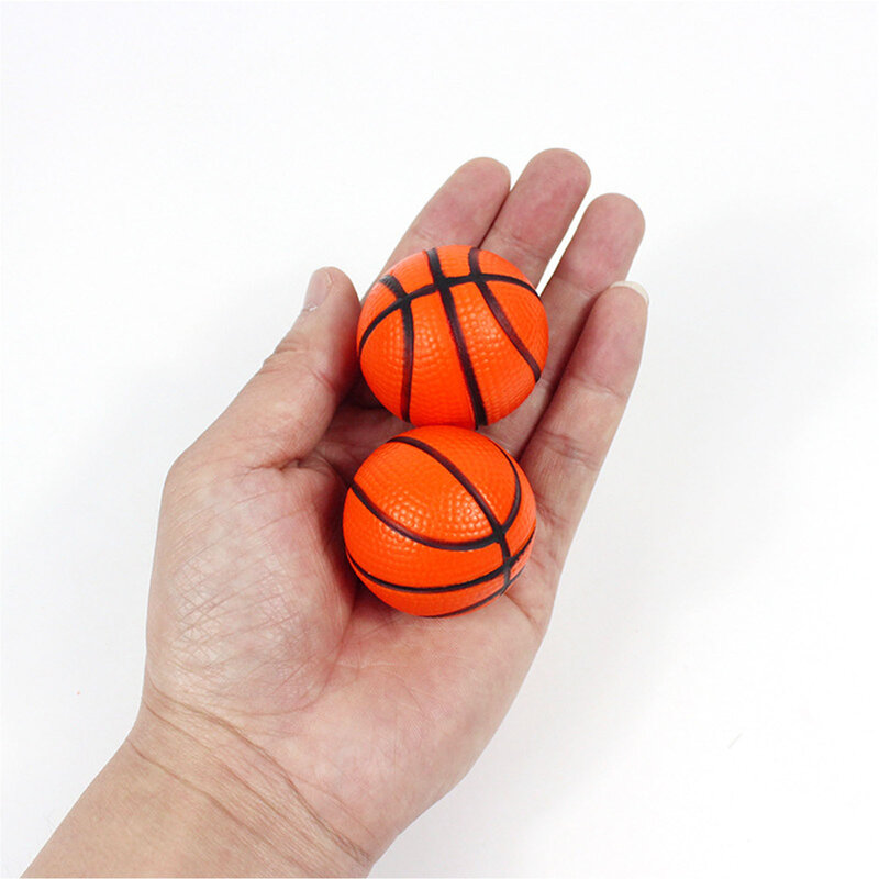 12 pezzi palline antistress per bambini Mini schiuma PU morbido elastico basket giocattoli di decompressione pressione di sfiato palle antistress 4cm