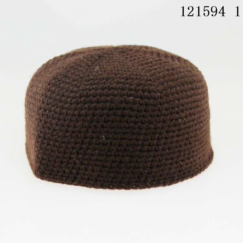 Muzułmańskie kapelusze męskie 2023 moda muzułmańska czapka czapka męska typu Beanie islamska czapka modlitewna czarna biała ciemnoniebieska czapka