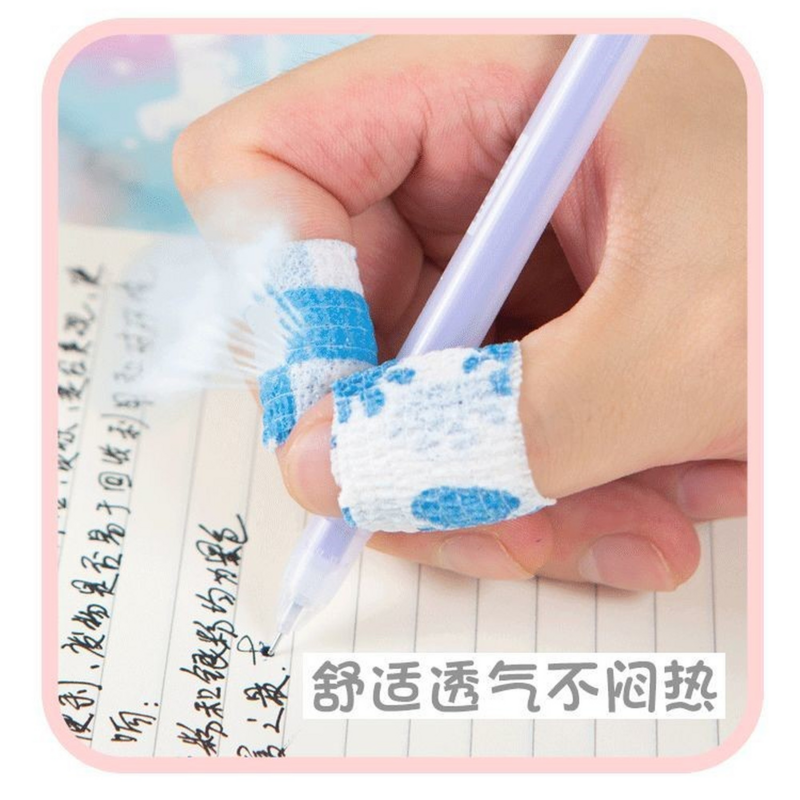 1 Pcs Student Writing Finger Bandage Artifact Cute Self-adhesive Wrapping Finger Joint Protective Sleeve Anti-wear Finger Tape