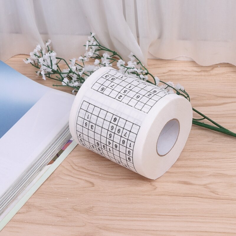 Y1uf durável sudoku su tecido impresso papel higiênico rolo de papel bom jogo de quebra-cabeça