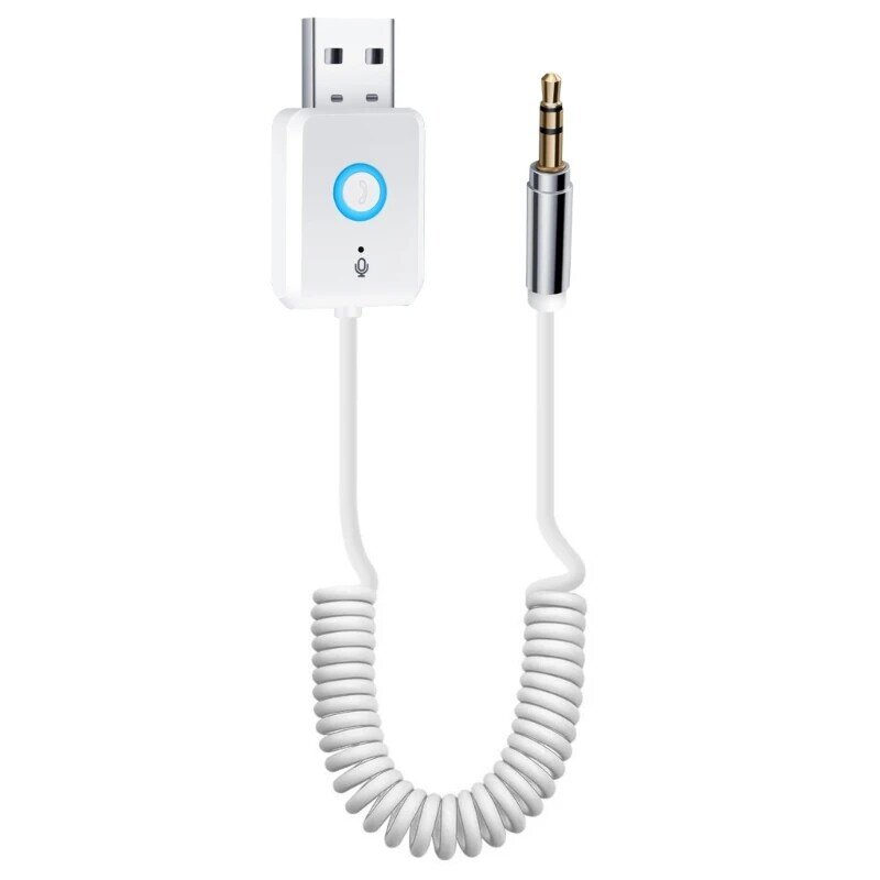 Aux Bluetooth-compatible Adapter Cable for Car USB 3.5mm Receiver Transmitter Music Speakers Dongle Handfree
