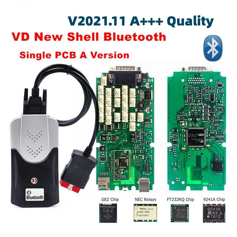A+++ Quality V2021.11 V2020.23 Multidiag Pro/DS/VD 150e Single PCB Board TCS Pro Scanner OBD2 Code Reader for Cars/Trucks