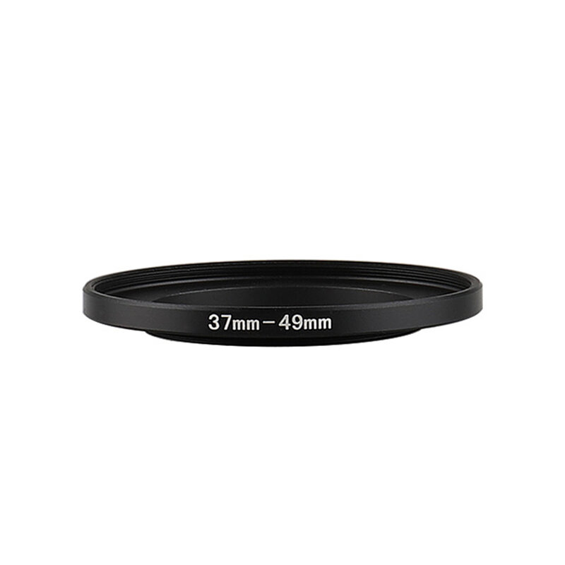 캐논 니콘 소니 DSLR 카메라 렌즈용 알루미늄 블랙 스텝 업 필터 링, 37mm-49mm 37-49mm 37-49mm 필터 어댑터 렌즈 어댑터