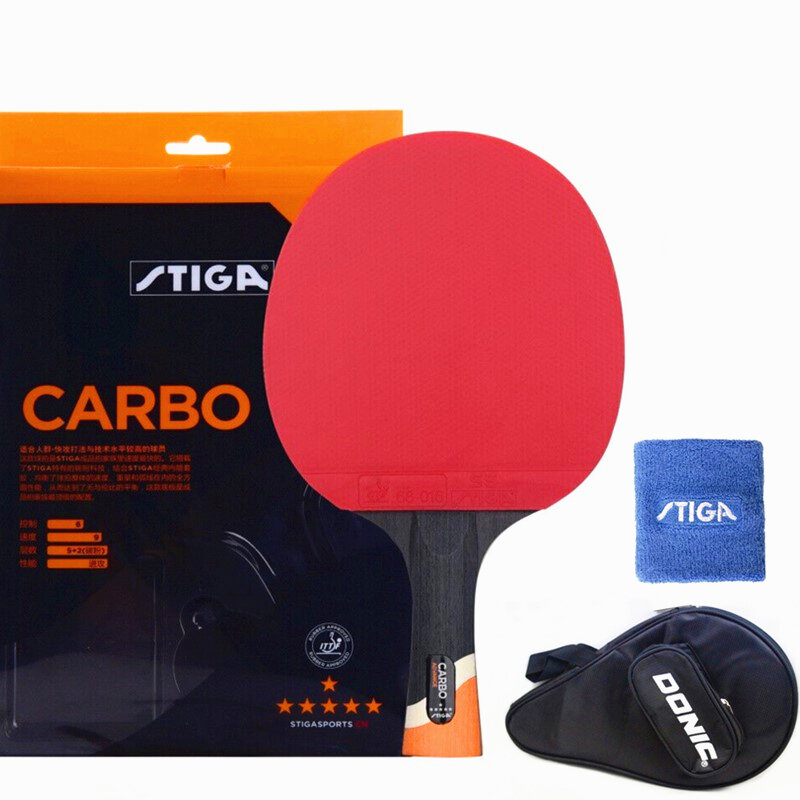 STIGA 6 Star Racket Offensive Professional Carbon Pimples In Rubber Original Stiga Table Tennis Rackets Ping Pong Paddle Bat