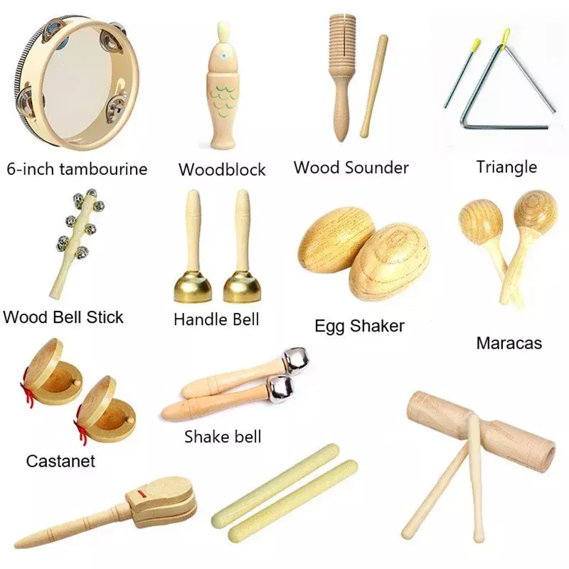 Instrumentos musicales Montessori para bebé juguetes de madera para bebé de 1 2 y 3 años juego interactivo de música juguetes educativos para bebé