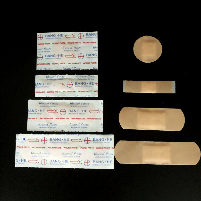 100 teile/los wasserdichte Klebebänder Gips gebogene Pflaster Patch Wund streifen Verband für Kinder