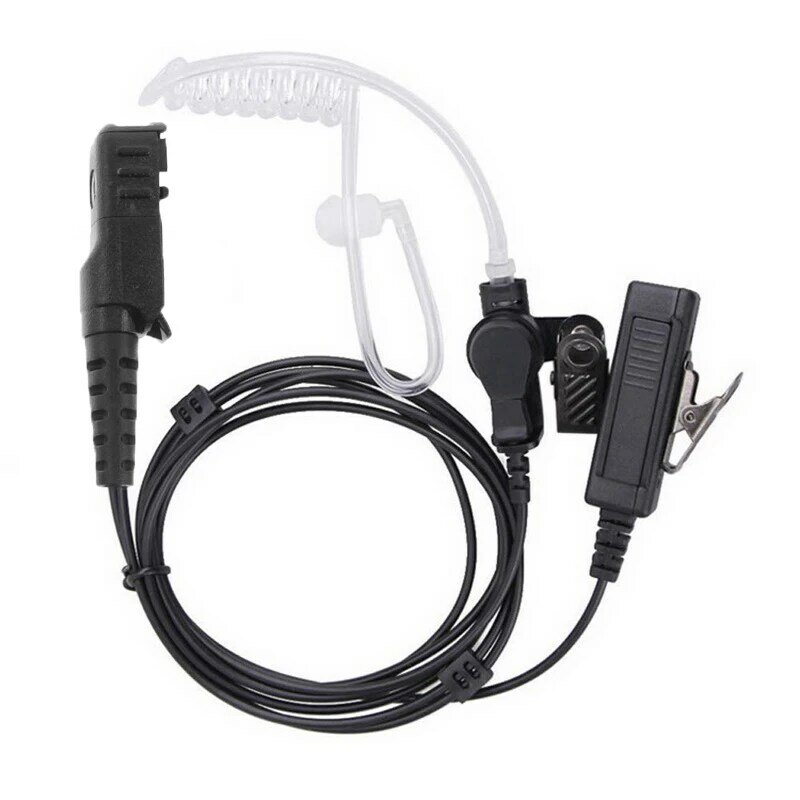 Sicurezza aria tubo acustico auricolare auricolare PTT Mic per Motorola MTP3250 3550 3200 3500 DP2000 DP2400 Walkie Talkie portatile