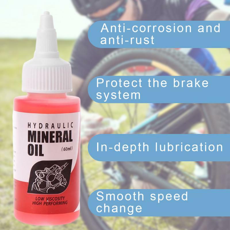 Sistema de óleo mineral freio bicicleta, 60ml, 1 a 10pcs, para mountain bike, acessórios de bicicleta de estrada