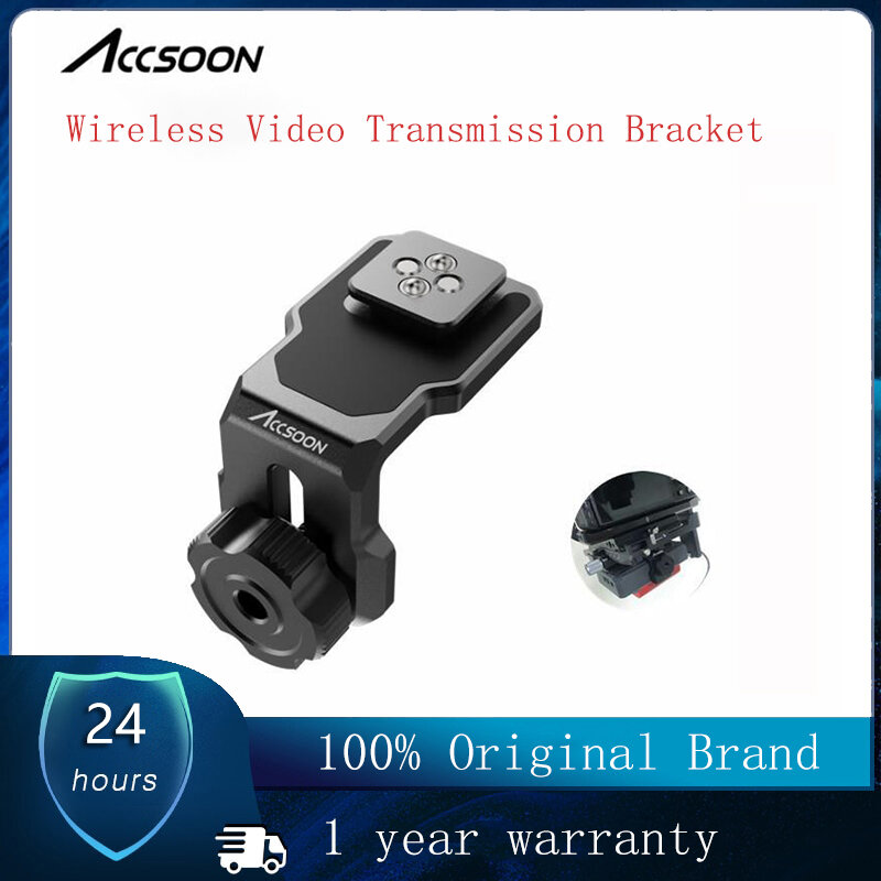 ACCSOON Bracket with 1/4 Cold Shoe Mount Holder for Wireless Video Transmission for DJI RS2/RSC2/RS3/RS3pro Stabilizer Universal