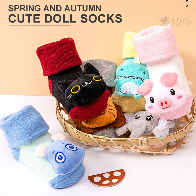 High Quality Breathable Baby Socks Non-slip Cotton Floor Socks  For Children Newborn Toddler Shoes Cat Elephant Dinosaur Lion