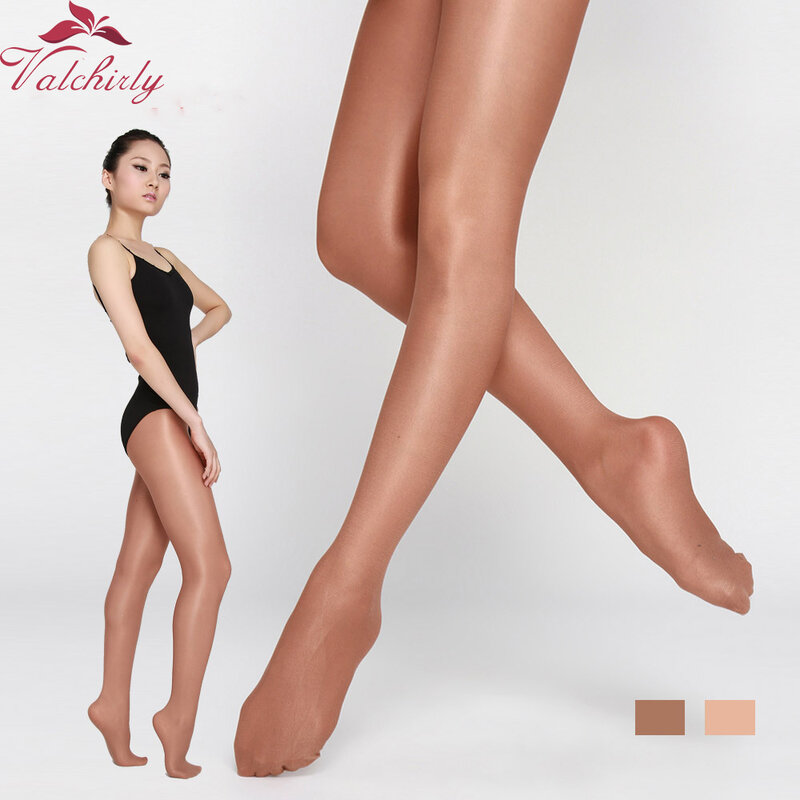 جوارب طويلة لامعة للبنات عالية الجودة جوارب مرنة بلون البشرة لامعة لقاعة الرقص اللاتينية جوارب ضيقة للقدمين للبالغين