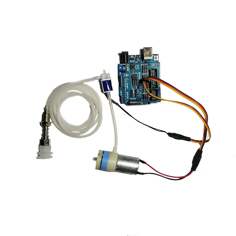 UNO R3 Programável Robô Ventosa a Vácuo para Arduino, Bomba de Sucção, Kit DIY para Copos Braço Mecânico