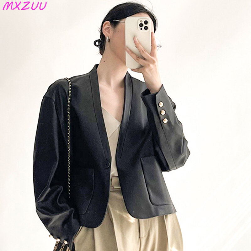 女性のための本革のジャケット,シープスキンのスリムなトレンチコート,韓国のファッション,薄いコート,ショートパンツ