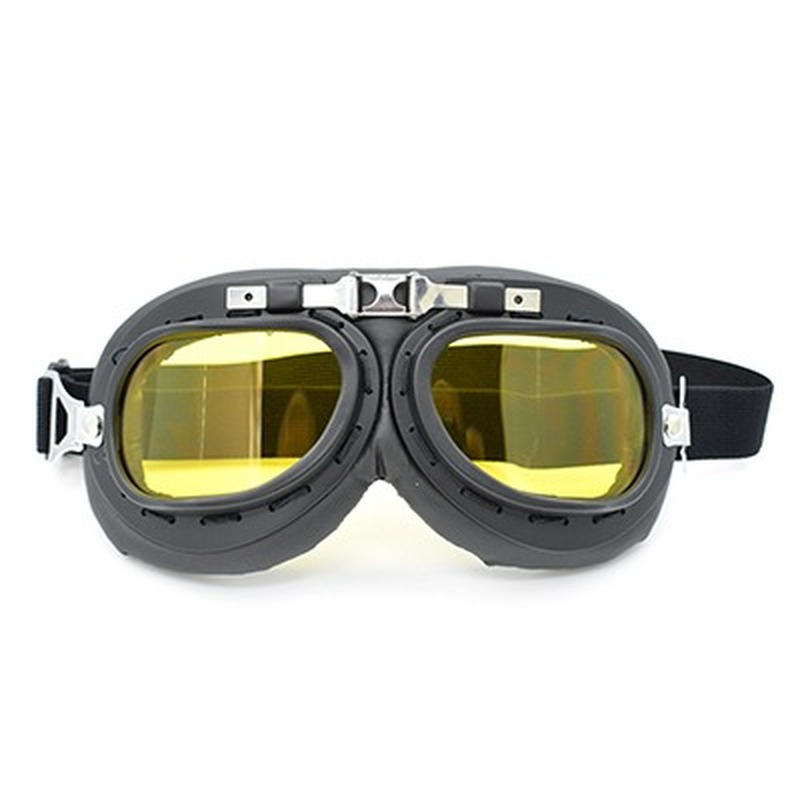 Gogle okulary kask Pilot skuter Retro Moto na świeżym powietrzu motor terenowy okulary przeciwsłoneczne do jazdy Retro Vintage Off-Road Gafas maska narciarska