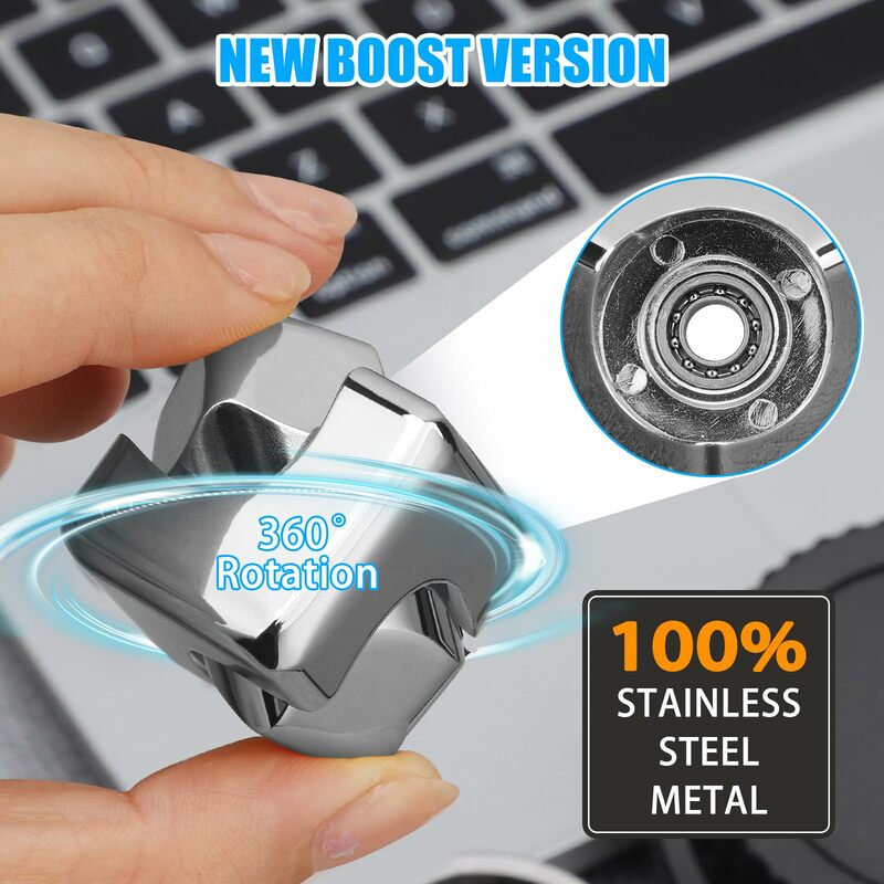 Metal Cube Rotating Fingertip Gyroscope Fidget Anti Stress Toys Adult Office Home Travel Portable Spinner Toys Christmas Gifts