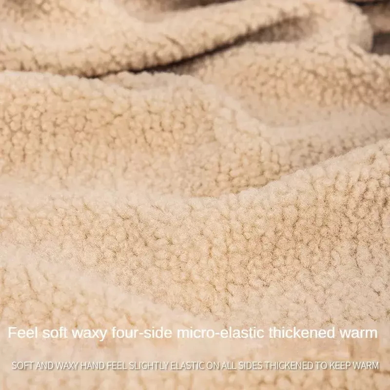 Плюшевая ткань для пальто, одежды, декоративное шитье «сделай сам», зимняя овечья утолщенная Коралловая декоративная простая ткань черного и белого цвета