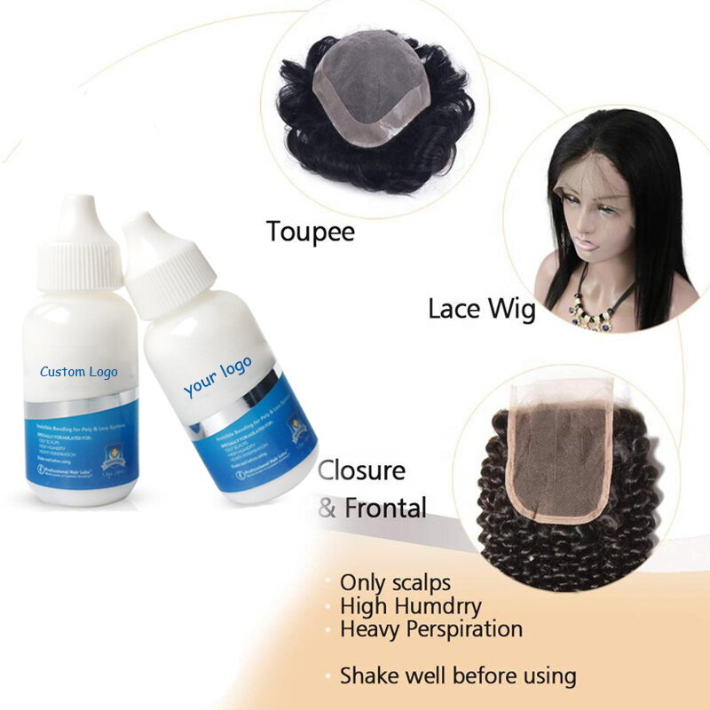 Lace Front Wig Glue Extreme Hold Waterproof 38ml Super Bonding Adhesive Glue For Wig Cap 1Pcs Hair Glue Hair Styling Tools 1.3Oz