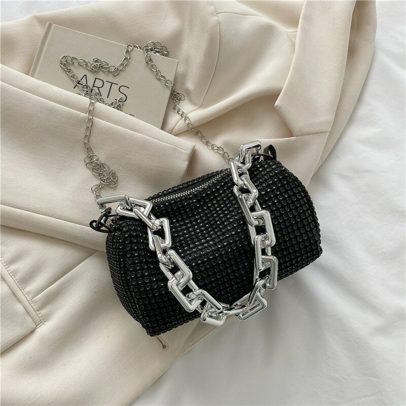 2023 Sommer Trend Luxus Mode Reise Schulter Handtaschen Geldbörsen Bling Diamond Design kleine Umhängetaschen für Frauen