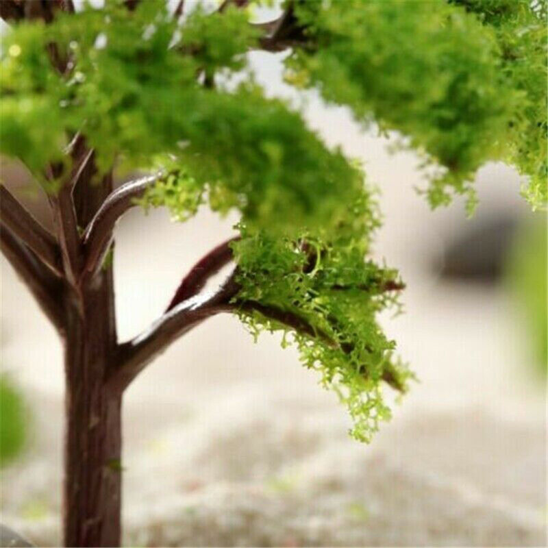 Garden Wargame Trees Model, Layout Cenário Arquitetônico, Modelo Plástico, Árvore Miniatura Artificial, Trem Ferroviário, 7 cm, 9cm, 10 Pcs