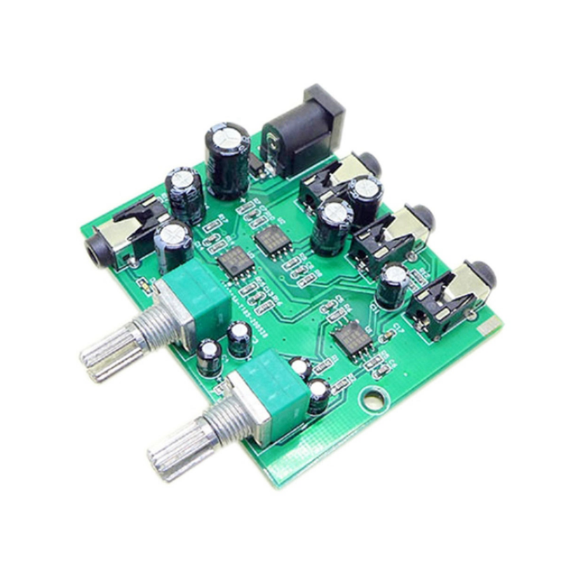 AU-202 2 Input 2 Output Stereo Mixer Audio Distributor