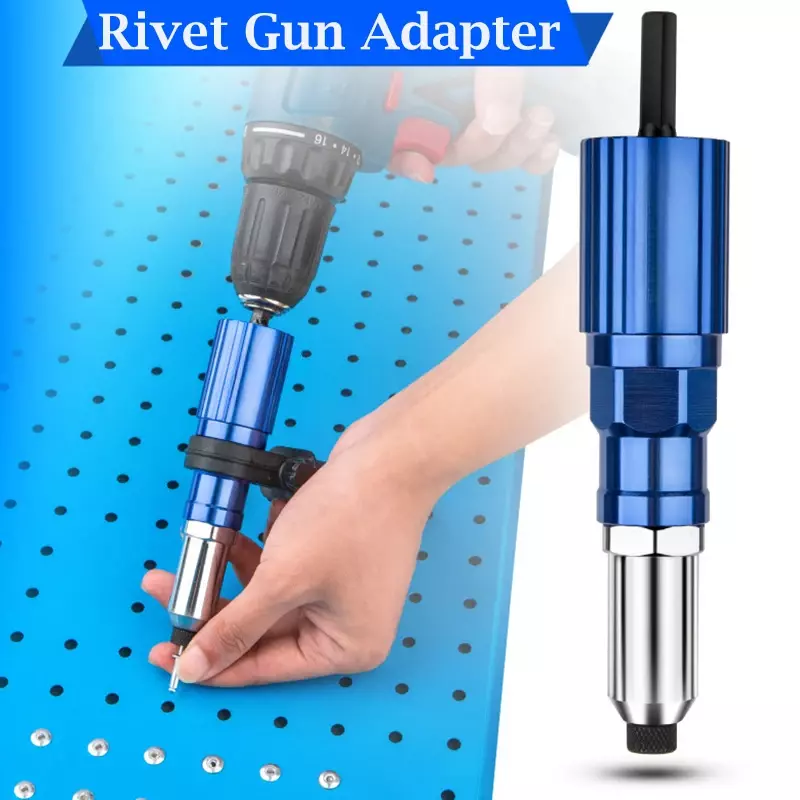 Kit Adaptador Elétrico Rivet Gun, Conector de Broca para RivetTool, Inserir Porca, Pull Rivet Tools, Acessórios, 2.4mm-4.8mm
