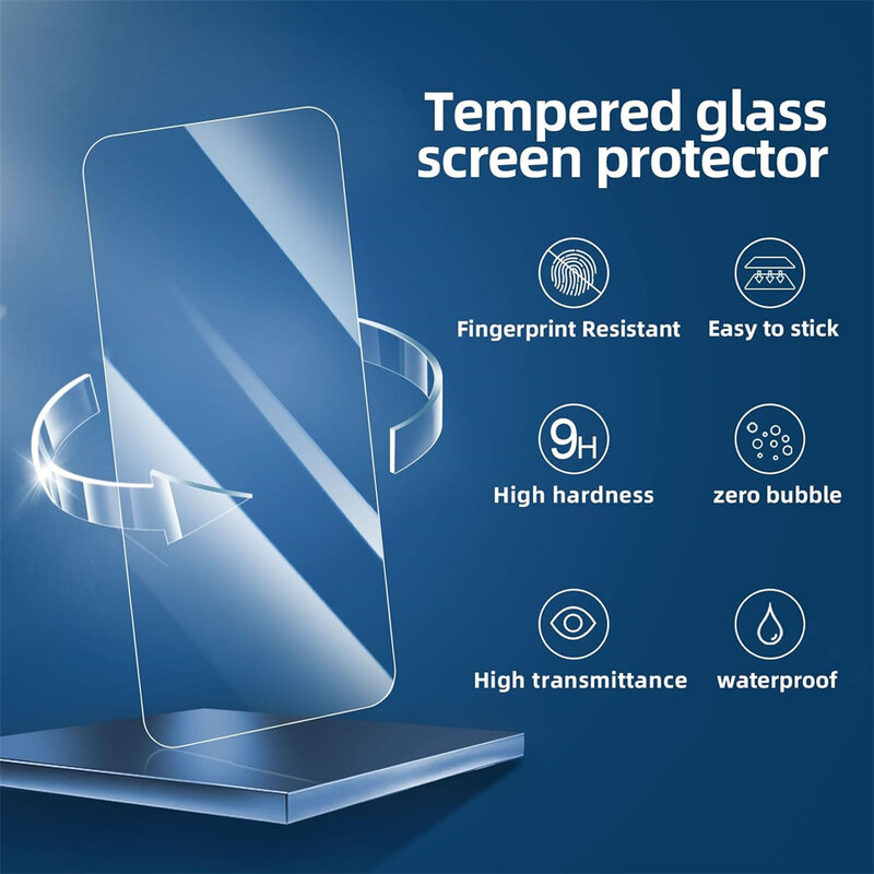 1-5 pezzi Vetro temperato Clear per Xiaomi Redmi 12 Pellicola Protettiva Redmi Note 13 12 Pro Plus 5G Pellicola frontale HD antigraffio Protezione Redmi 12 C 9C 12C 10C 13C Protector Glass Redmi12 Vetro del telefono