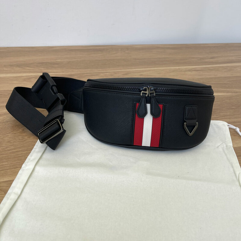 Nowa marka B torba na klatkę piersiowa w paski torebka ze skóry biznes wysokiej jakości telefon komórkowy na ramię torba na klatkę piersiowa